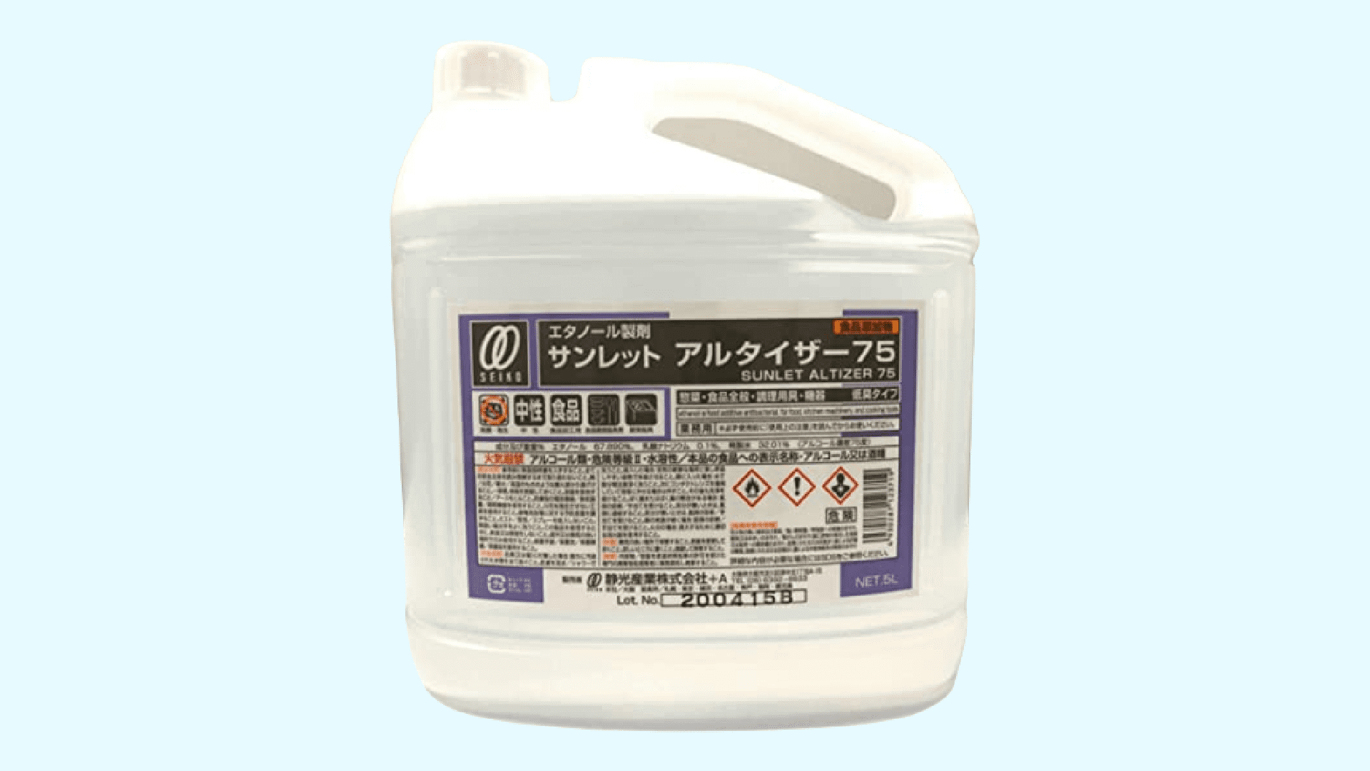 ストア 消毒剤 アルコクリーンCE75 17L エタノール75vol％ アルコール 食品添加物 台所洗剤、洗浄用品 WHISKYMATAT